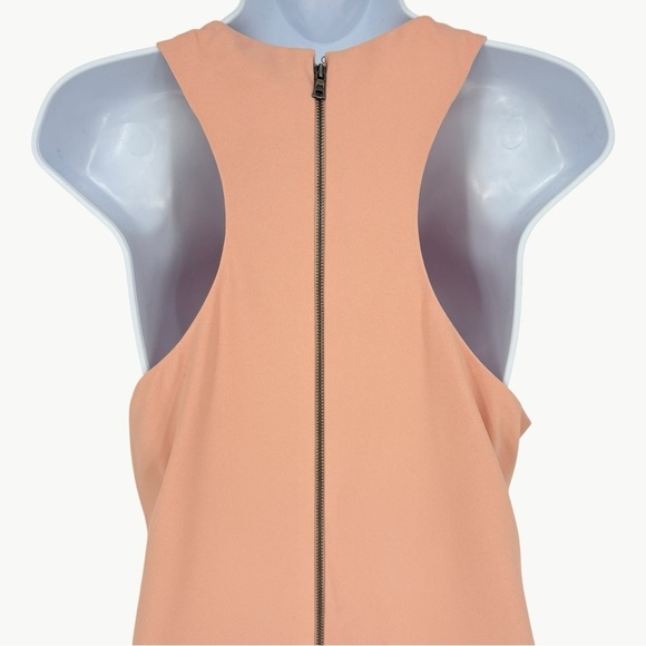 NWT Alice + Olivia Harmony Cowl Neck Racer Back Mini Dress | Sz 8 | Blush Pink - Picture 6 of 14